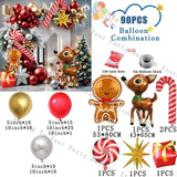 Christmas Balloon Garland Kit – Party Decor with Santa & Gifts