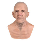 April Fool's Day Wrinkles Head Full Mask Mask Party Supplies Horror Cosplay Props New Old Man Mask Halloween Party