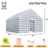 Large Inflatable Cube Disco Tent, Square Gazebo, Event Room, Big Mobile Portable, Night Club Party Pavilion For Outdoor