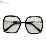 Oversized Square Eyeglasses Woman Men 2022 New Blue Light-blocking Male Female Eyewear Trendy Glasses for Reading 1PCS Jack's Clearance