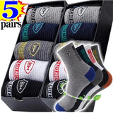 10pairs Breathable Cotton Sports Stockings Men Bamboo Fiber Autumn and Winter Men Socks Sweat Absorption Deodorant Business Sox