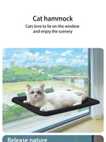 Ultra-Soft Cat Window Hammock Bed - Cozy Cloud-Like Perch for Feline Naptime - Securely Mounted, Perfect Space-Saving