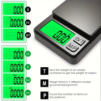 Precision Pocket Scale 1000g X 0.1g - Digital Gram, Food, Jewelry, Ounces/Grains Scale with Backlit LCD - Mini Scale for Travel