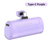 KUULAA Mini Power Bank 4500mAh - Portable Charger for iPhone 14/13/12/11 Pro Max & Samsung/Xiaomi