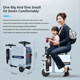 Electric smart suitcase double rideable trolley suitcase men and women travel suitcase children's riding suitcase