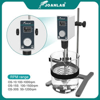 JOANLAB Official Store Mixer Lab Electric Stirrer Digital Display Overhead Stirrer Adjustable Height Lab Equipment 110V To 220V