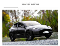 1:24 Tesla Model Y Model 3 Model S Metal Alloy Diecast Toy Car Model Sound And Light Children's Toy Collectibles Birthday Gifts