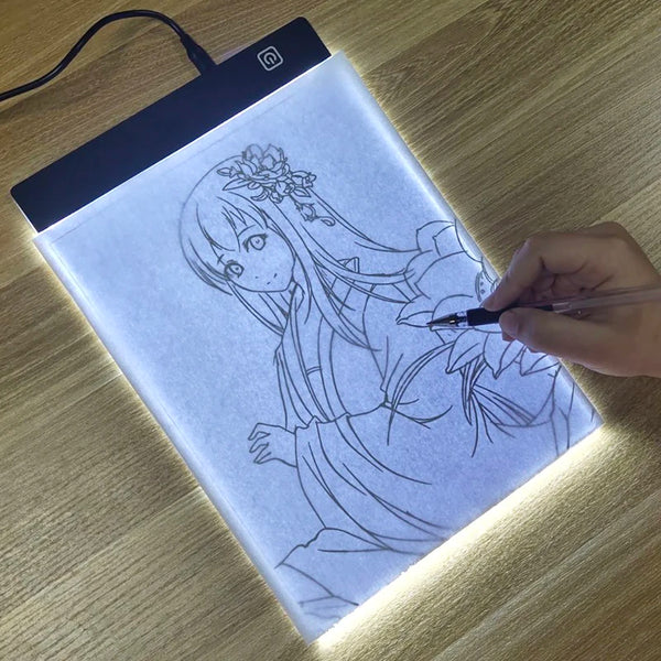 Led Drawing Copy Pad 3 Level Dimmable Board Table Animation Painting Educational Toys Gift Adjustable Light Notepad For Children