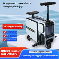 Electric smart suitcase double rideable trolley suitcase men and women travel suitcase children's riding suitcase