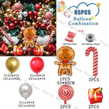 Christmas Balloon Garland Kit – Party Decor with Santa & Gifts