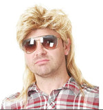 Mullet Wigs for Men 80s Costumes Mens Black Fancy Party Accessory Cosplay Hair Wig