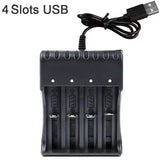 1 / 2 / 4 Slots Dual 18650 Lithium Battery Charger for 18650 14650 Charging 4.2 / 3.7 V Rechargeable Battery Charger