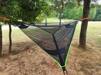 Portable Triangle Hammock - Multi-Person Aerial Mat for Outdoor Camping and Sleep