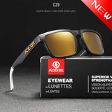 KDEAM 2022 Square Men's Polarized Sunglasses Outdoors Lifestyle Coating Sun Glasses New Matching Colors With Box