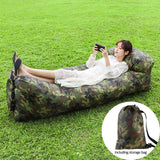 Fast Inflatable Air Sofa Bed Good Quality Sleeping Bag Inflatable Air Bag Lazy Bag Beach Sofa 240*70cm Jack's Clearance