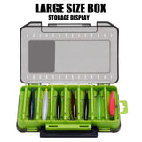 Fishing Tackle Box 14 Compartments Fishing Accessories Lure Hook Storage Case Double Sided Fishing Tool Organizer Boxes