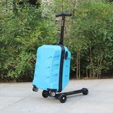 New Travel Skateboard suitcase,scooter trolley case,children's student carry on luggage with wheels Lazy rolling luggage box