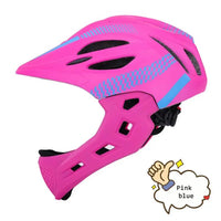 Outdoor Sports Children's Full Face Helmet Balance Bike Scooter Bike Riding Helmet Children's Helmet With Light And Insect Net