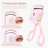 Pink Electric Eyelash Curler Charging Model Fast Heating Portable Shaping and Lasting Curling Eyelash Clip