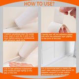 Shower Bath Sealing Tape Strips PVC Self Adhesive Waterproof Wall Sticker for Bathroom Kitchen Seal Caulk Strip Sink Mold Proof