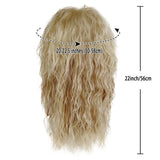 Synthetic 80s Punk Heavy Metal Rock Man Wig