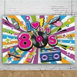 80s Party Banner & Disco Backdrops