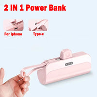 10000mAh Mini Portable Power Bank External Battery Plug Play Power Bank Type C Fast Effective Charger