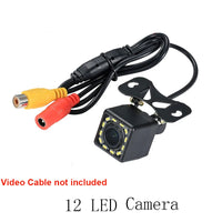 Wide Angle HD Car Rearview Camera Rear View Video Vehicle Camera Backup Reverse Camera 12 LED Night Vision Parking Camera