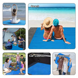 2x2.1m Outdoor Camping Mat  Folding Waterproof Pocket Beach Blanket Mattress Portable Lightweight Mat Picnic Mat Sand Beach Mat