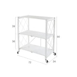 Multifunctional Flower Stand Shelves Storage Shelf Portable Folding Large Iron Shelf Floor Foldable Storage Shelving Bookshelf