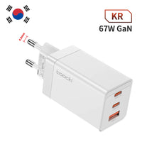 Toocki GaN 67W Charger Quick Charge QC4.0 PD3.0 Fast Charging Type C USB Charger for Macook Pad iPhone 15 14 Pro Max Plus Xiaomi