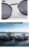 Retro Men Punk Style Sunglasses Colorful Round Metal Frame Women Fashion Sunglasses Uv400 2023