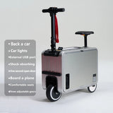 Electric Travel Suitcase Scooter Boarding Riding Travel Rod Box Electric Riding 20 Inch Luggage Scooter