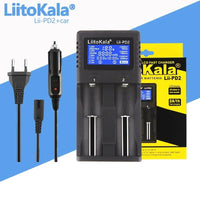 LiitoKala Lii-PD2 LII-PD4 Battery Charger for 18650 26650 21700 18350 AA AAA 3.7V/3.2V/1.2V Lithium NiMH Batteries