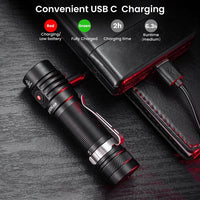 Sofirn SC18 1800lm EDC Flashlight USB C Rechargeable SST40 LED 18650 Torch TIR Optics Lens Lantern with Power Indicator Jack's Clearance