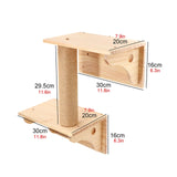 Cat Climbing Shelf – Wall-Mounted Cat Tree with Scratching Post