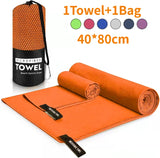 Sports Microfiber Quick Dry Pocket Towel - Portable Ultralight Absorbent Towel - Swimming Pool Gym Fitness Yoga Beach Towel