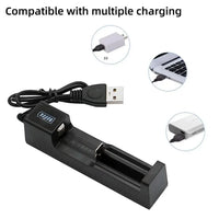 1 / 2 / 4 Slots Dual 18650 Lithium Battery Charger for 18650 14650 Charging 4.2 / 3.7 V Rechargeable Battery Charger