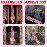 Hot  Inflatable Fake Corpse Scary Hanging Halloween Decor Outdoor Scary Corpse in Bag Hallowmas Creepy Haunted House Prop