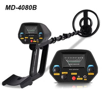 MD-4080 High Sensitivity Underground Metal Detector With 7.8" Waterproof Search Coil All Metal & Disc Mode Pinpoint Function