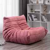 Caterpillar Lazy Sofa, Bedroom, Technology Fabric, Small Unit Living Room, Leisure Chair, Netting Red, Modern Single Person Sofa