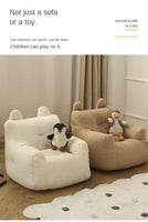 Single Sofa Chair Cartoon Seat Baby Sofa Children Sofa Cute Lazy Bean Bag Environmentally Friendly Thickened Portable Sofa Chair