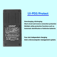 LiitoKala Lii-PD2 LII-PD4 Battery Charger for 18650 26650 21700 18350 AA AAA 3.7V/3.2V/1.2V Lithium NiMH Batteries