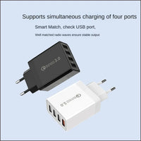 EU US Plug 3A USB Charger Multi Port 4 USB Quick Charge 3.0 For Phone Adapter Tablet Portable Wall Charger Fast Charger For Poco