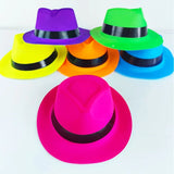 Neon 80s Party Glasses, Hats, Gloves - 8pcs