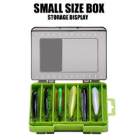 Fishing Tackle Box 14 Compartments Fishing Accessories Lure Hook Storage Case Double Sided Fishing Tool Organizer Boxes