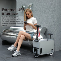 Electric Travel Suitcase Scooter Boarding Riding Travel Rod Box Electric Riding 20 Inch Luggage Scooter