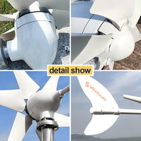 High Power New Energy Wind Generator 2000W Horizontal Turbine Motor Household Windmill, With MPPT Controller, Free energy Jack's Clearance