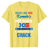 Biden Roses Are Red Kamalas Not Black Joe T-Shirt Fashion Funny Political Joke Tee Tops Men Clothing Short Sleeve