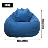 Lazy Sofa Cover Bean Bag Lounger Chair Sofa Seat Living Room Furniture Without Filler Beanbag Sofa Bed Pouf Puff Couch Tatami